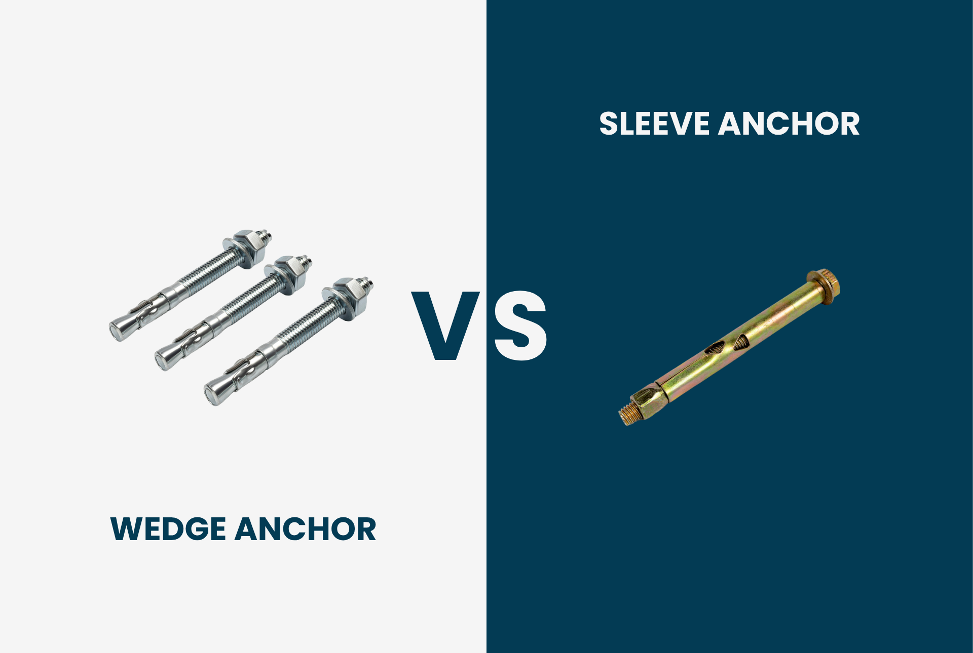 wedge vs sleeve anchors