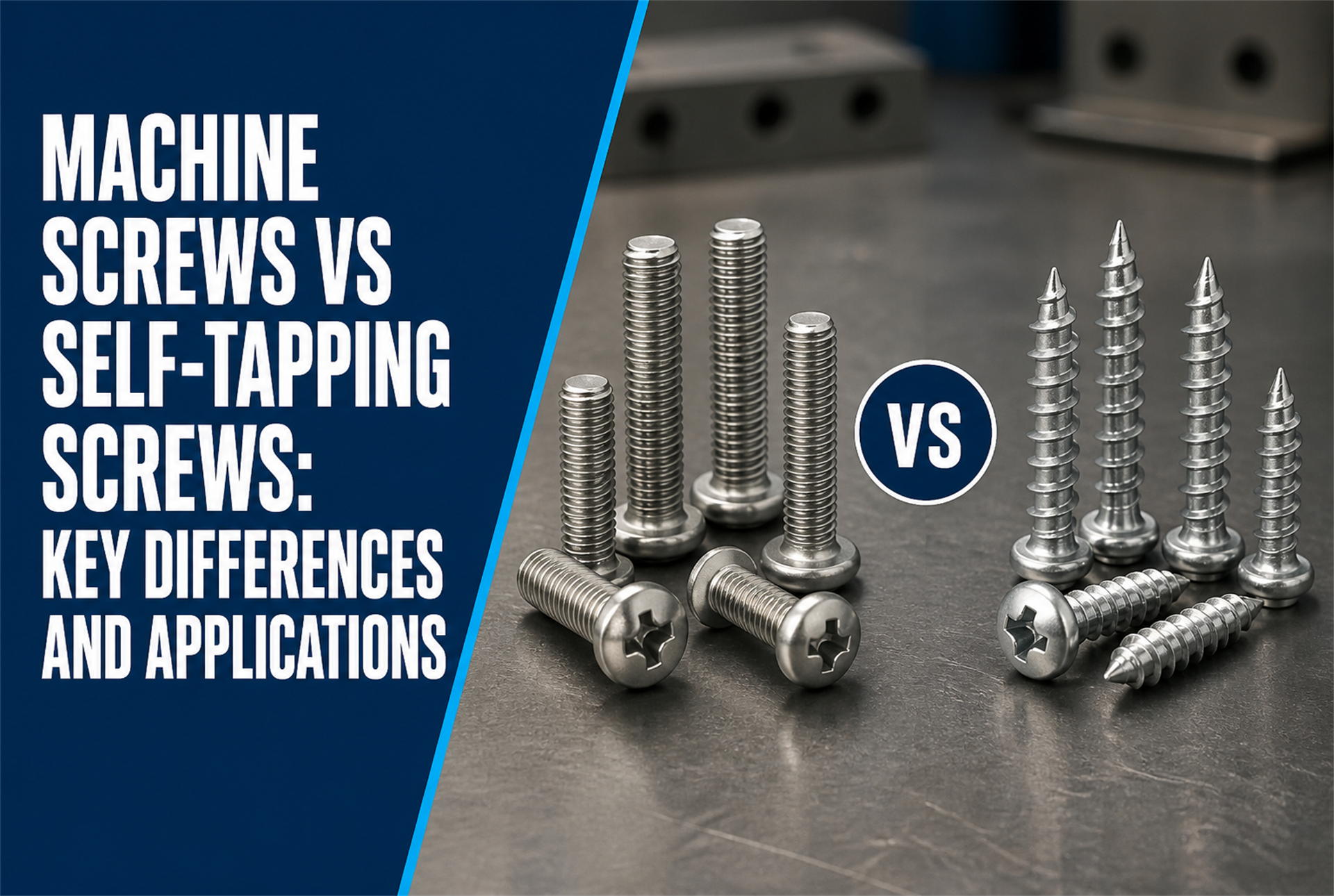 Machine Screws vs Self-Tapping Screws